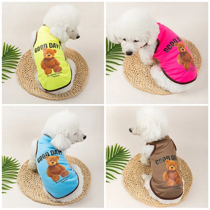 Bear-Print Dog & Cat Tee