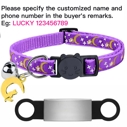 Personalised Glow Cat Collar with ID