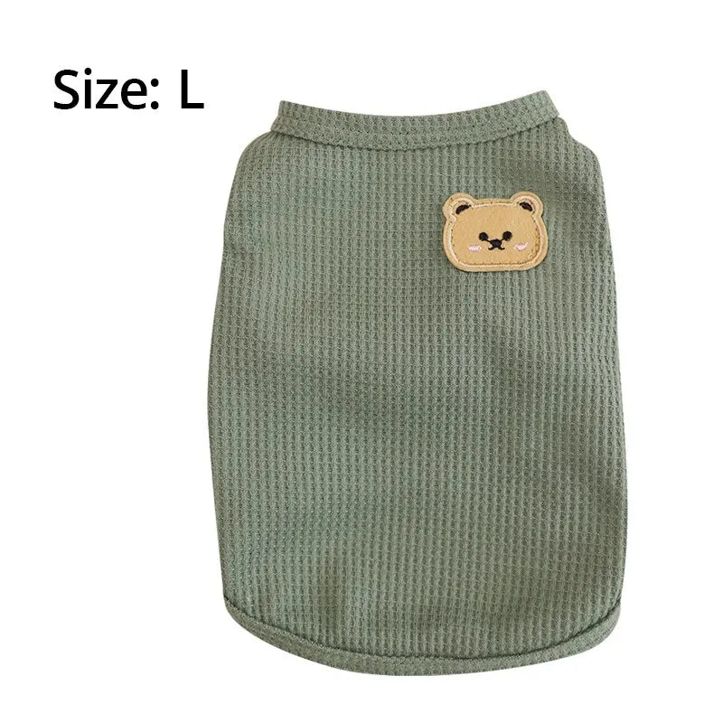 Green Bear Dog Tee