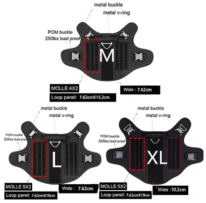 Tactical Dog Vest Harness & Leash Set