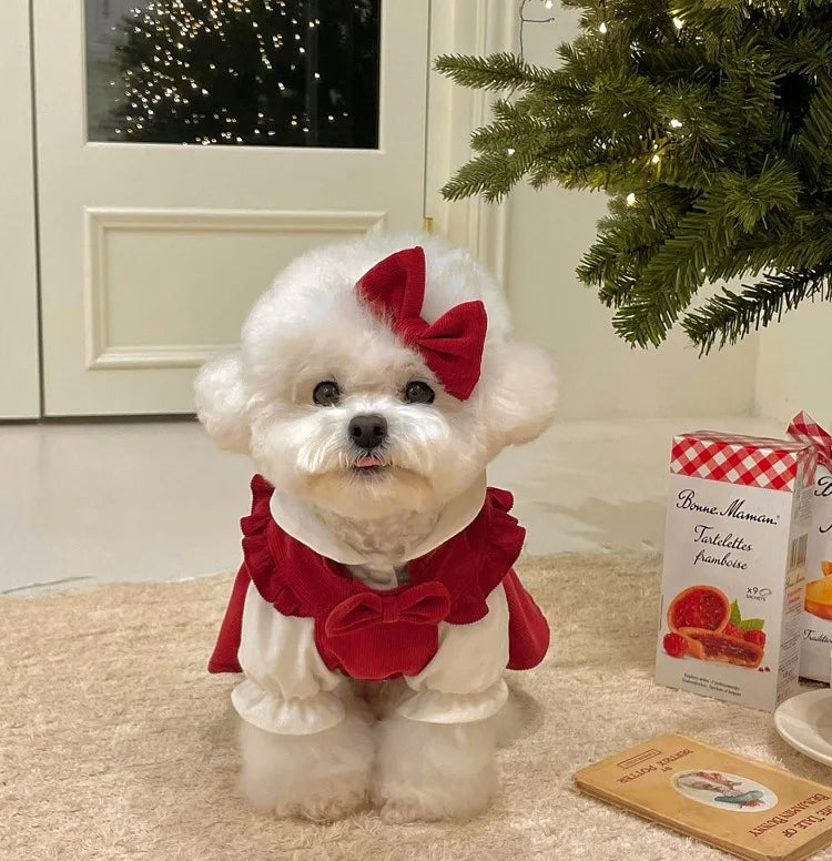 Christmas Princess Dog Dress