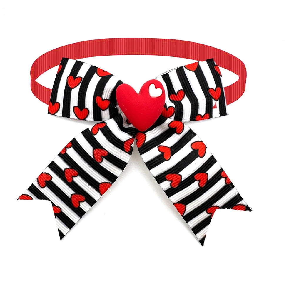 Valentine's Day Dog Bow Ties (Bulk Pack)