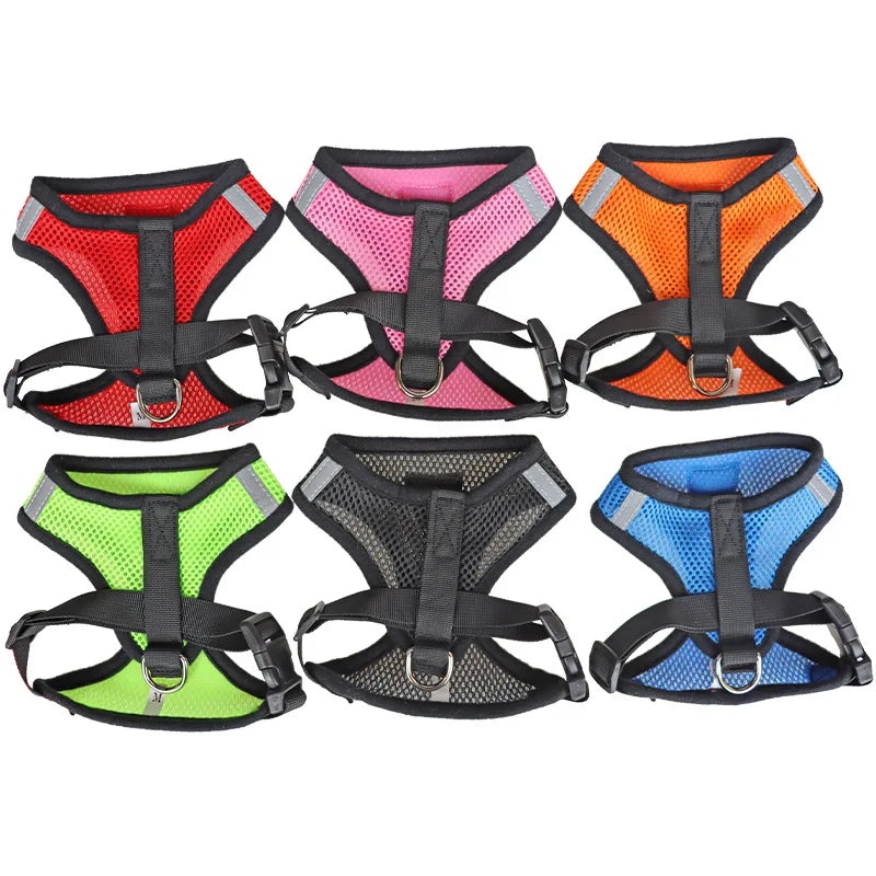 Reflective Mesh Pet Harness & Leash