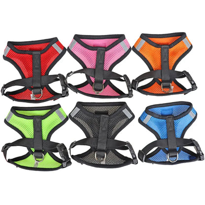 Reflective Mesh Pet Harness & Leash