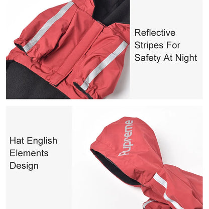 Waterproof Hooded Winter Dog Coat