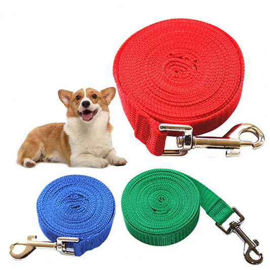 Nylon Dog Training Leashes Pet Supplies Walking Harness Collar Leader Rope For Dogs Cat 3M 6M 10M 15M 20M