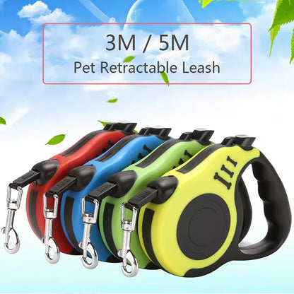 Braided Retractable Dog Leash