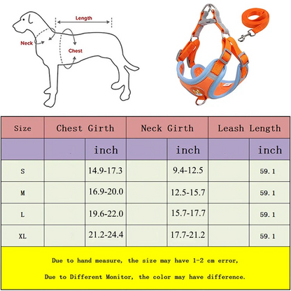 Dog Harness with Leash Set